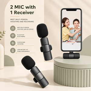 K9 Dual Wireless Lavalier Microphone Set