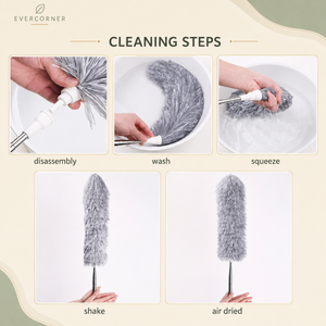 360° Microfiber Duster with Extendable Pole