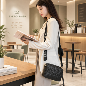2-Piece Quilted Crossbody Bag Set