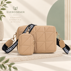 2-Piece Quilted Crossbody Bag Set