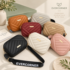 2-Piece Quilted Crossbody Bag Set